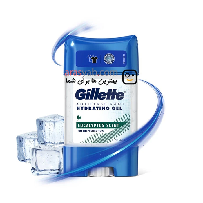 ضدتعریق ژله ای آبرسان ژیلت Gillette مدل Eucalyptus scent حجم 70 میل