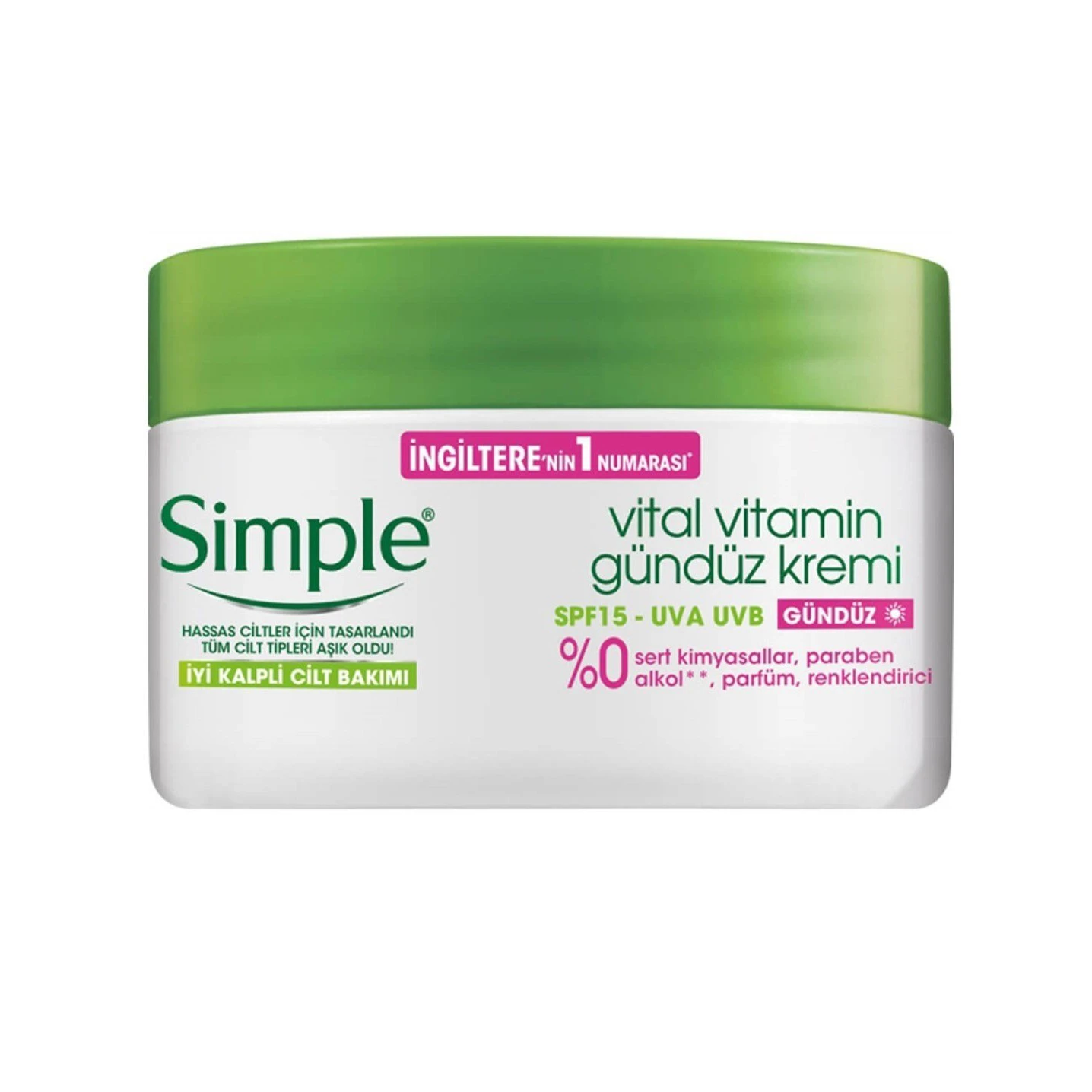 کرم روز ویتامینه سیمپل simple مدل Vital Vitamin با Spf 15 حجم 50 میلی