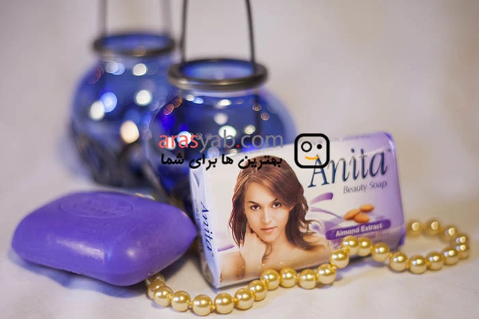 صابون استحمام آنیتا Anita حاوی عصاره بادام برای پوست خشک وزن 125 گرم