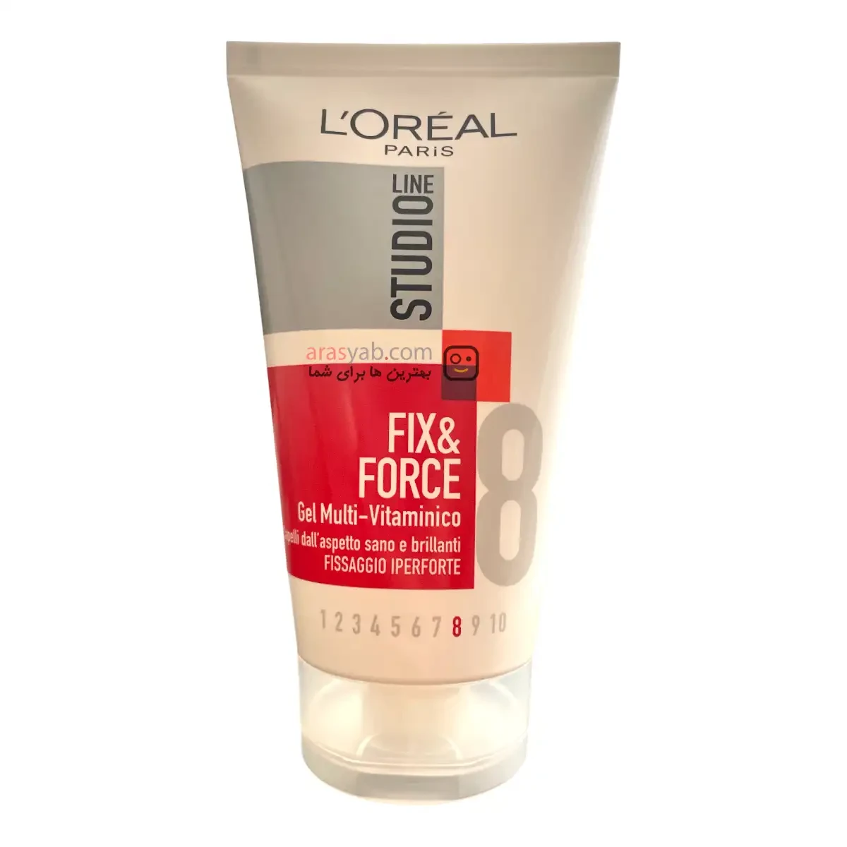 ژل مو لورال 8 سری studio Line مدل Fix &amp; Force حجم 150 میل