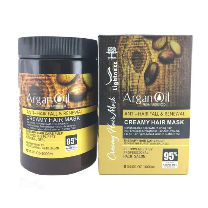 ماسک مو لایتنس اسلواکی بدون سولفات مدل Argan oil حجم 1000 میل