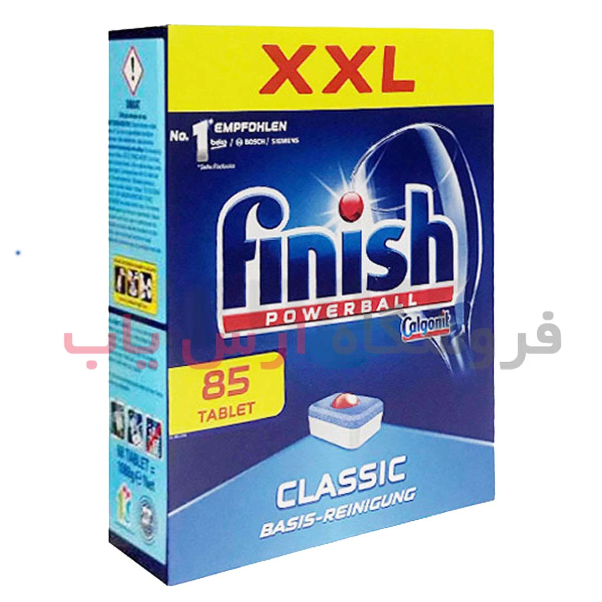قرص کلاسیک فینیش پاوربال ماشین ظرفشویی بسته 85 عددی