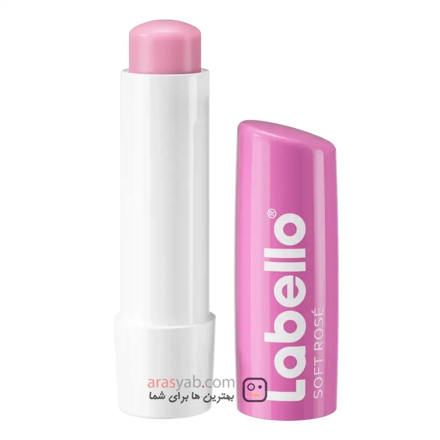 بالم لب گل رز لابلو Labello مدل Rose Soft