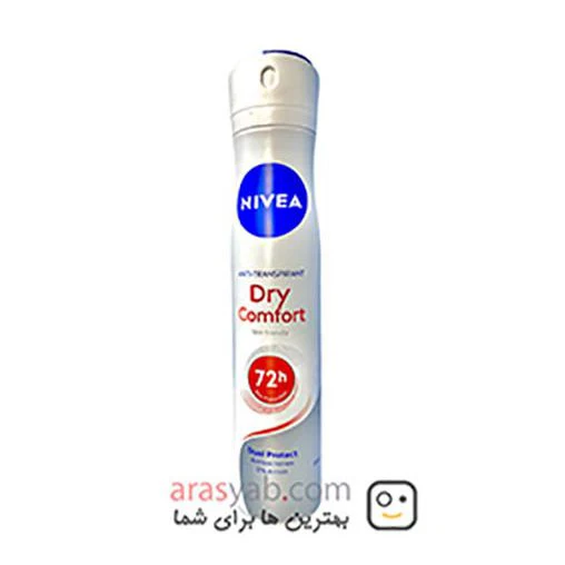 اسپری ضد تعرق نیوآ NIVEA زنانه مدل DRY COMFORT ماندگاری 72 ساعته حجم 200 میل