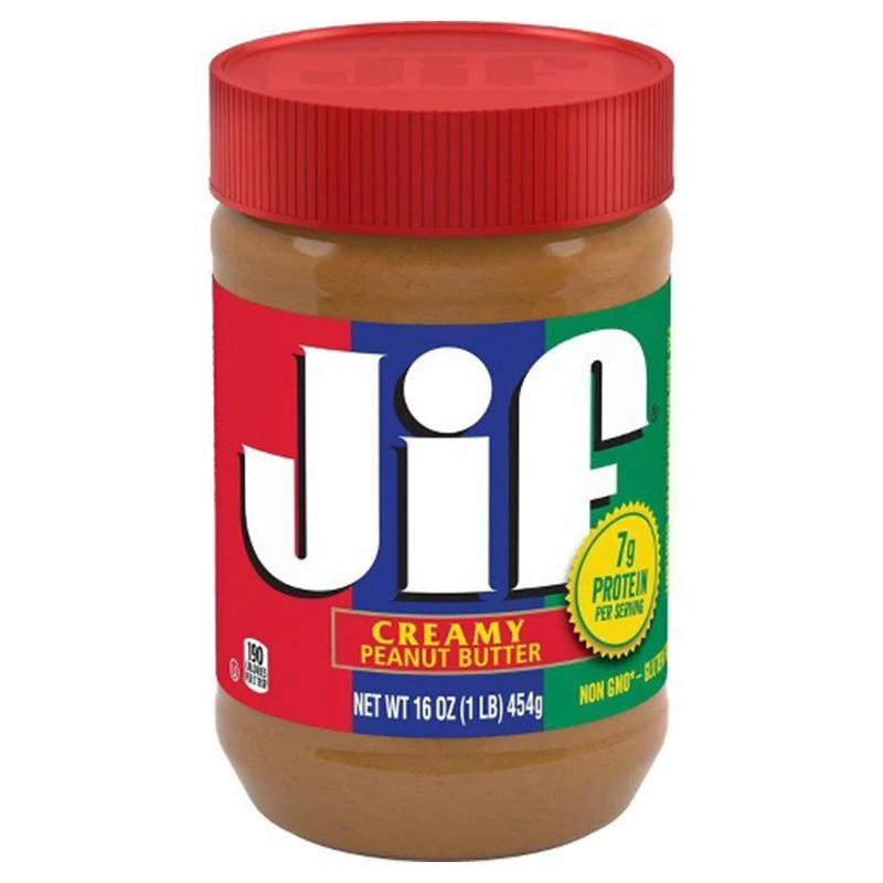 کره بادام زمینی جیف Jif مدل کرمی Creamy وزن 454 گرم