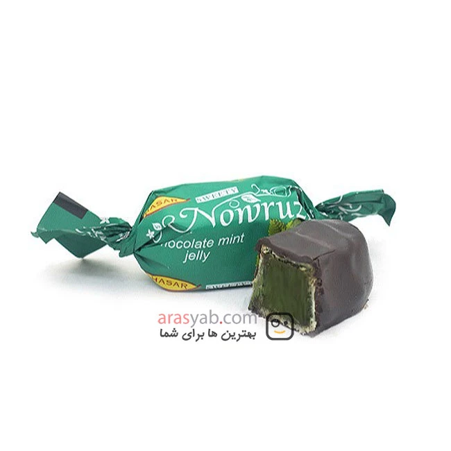 شکلات پذیرایی نعنایی نوروز hasar با روکش شکلاتی بسته 1 کیلویی