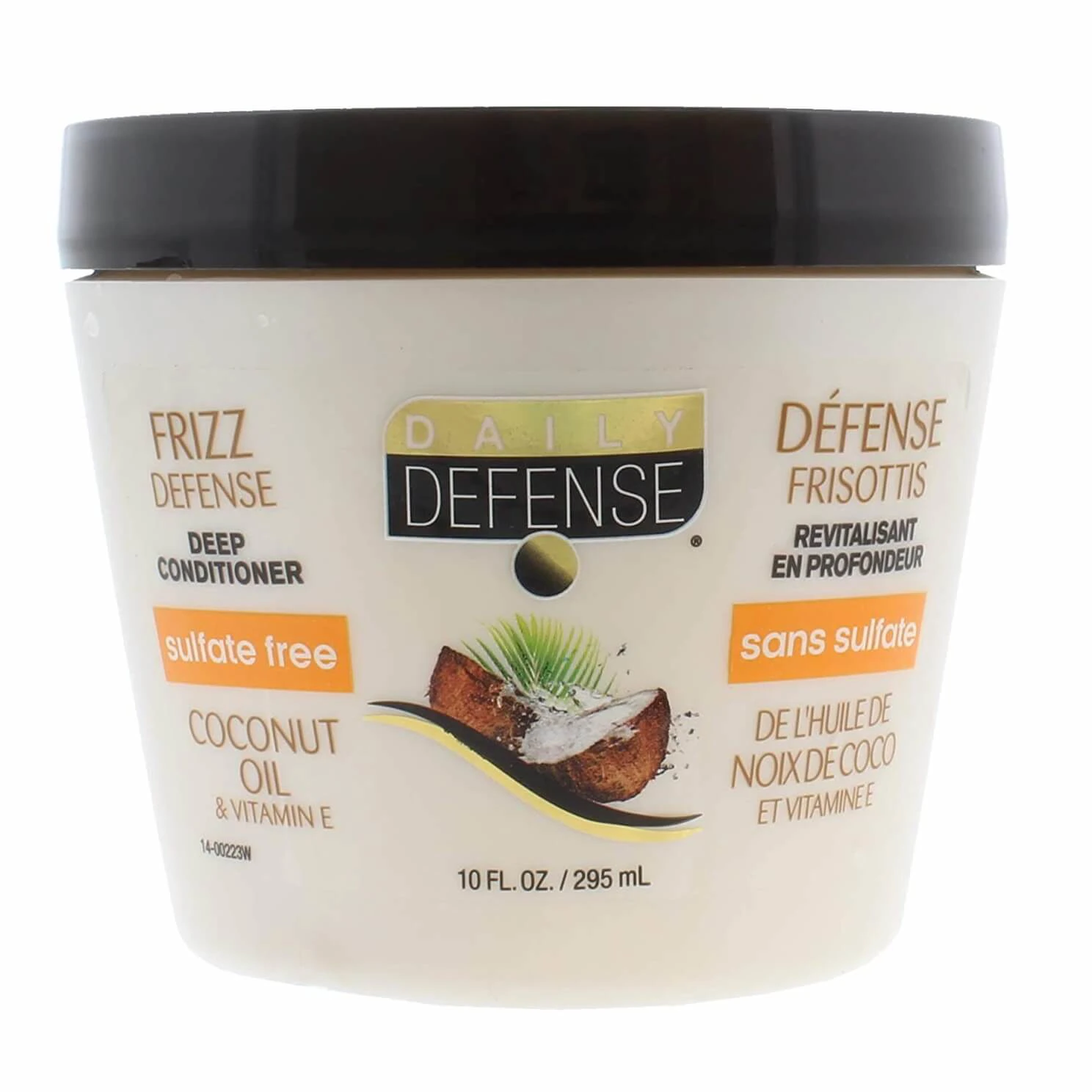 ماسک موی فری سولفات Daily Defense حاوی روغن نارگیل حجم 295 میلی