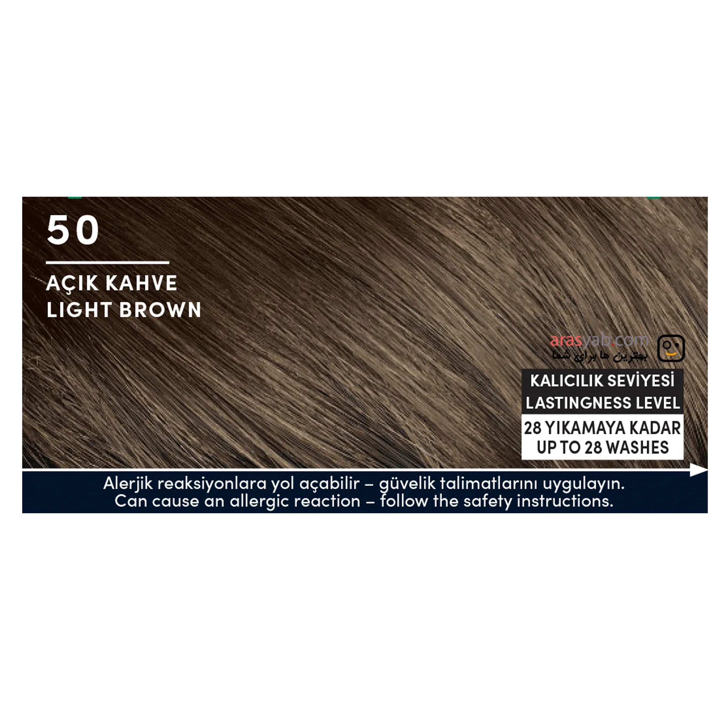 کیت رنگ موی فوری مردانه شوارتسکف Men Perfect رنگ قهوه ای روشن Light Brown شماره 50