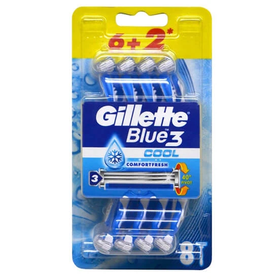 ژیلت مدل Blue 3 مدل Comfort بسته 8 عددی