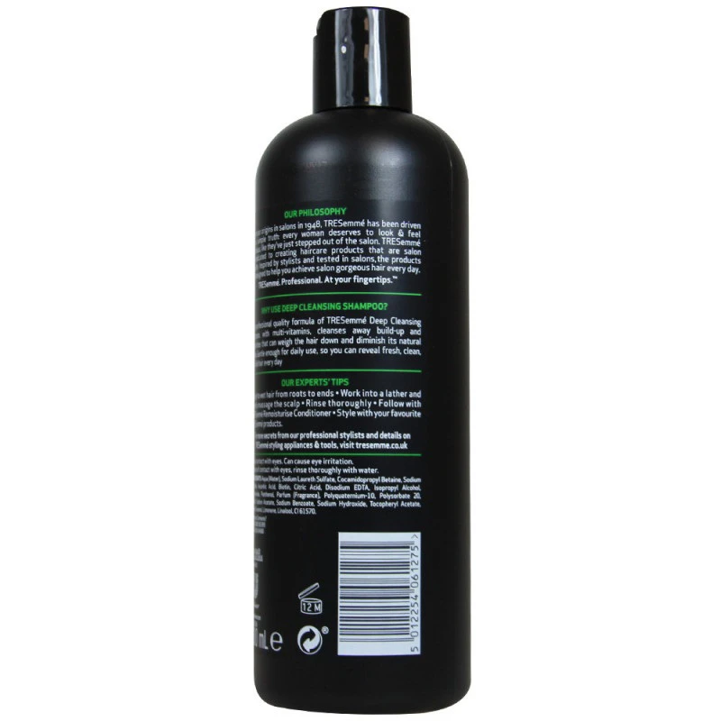 شامپو ویتامینه TRESemme برای انواع مو مدل Deep Cleansing حجم 500 میلی