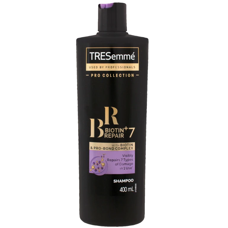 شامپو تقویت کننده ترزمه Tresemmé مدل 7+ Biotin Repair حجم 400 میلی