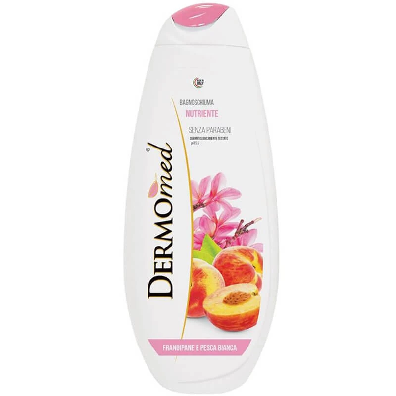 شامپو بدن درمومد bath foam dermomed با رایحه هلو 750 میلی لیتری