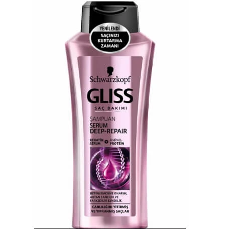 شامپو احیاکننده مو gliss مدل DEEP REPAIR حجم 400 میلی