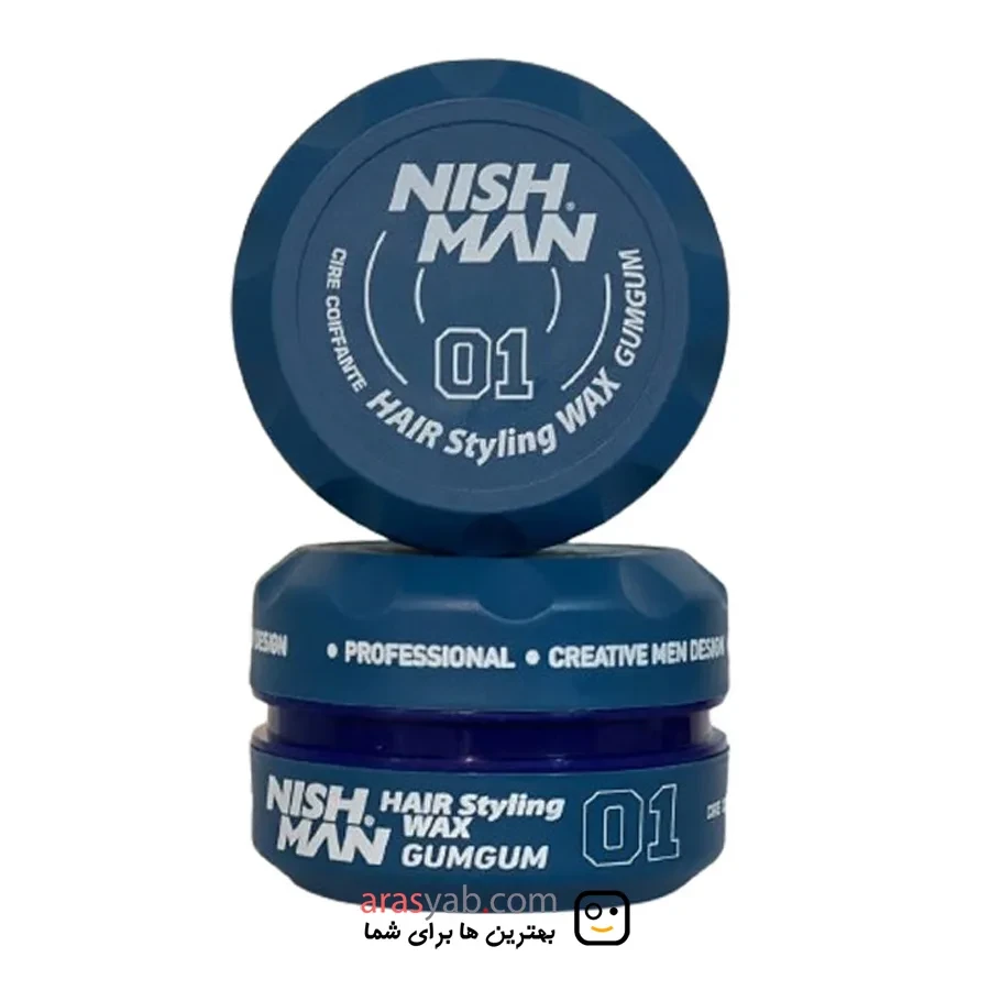 واکس حالت دهنده موی 01 نیشمن Nishman مدل Gum Gum حجم 150 میل