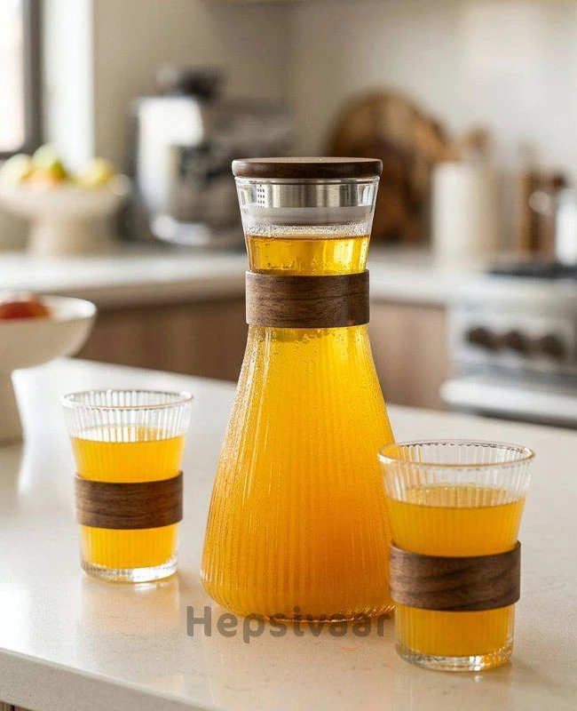 ست تنگ و لیوان 7 پارچه دلی سوگا Deli Glass - فروشگاه هپسی وار