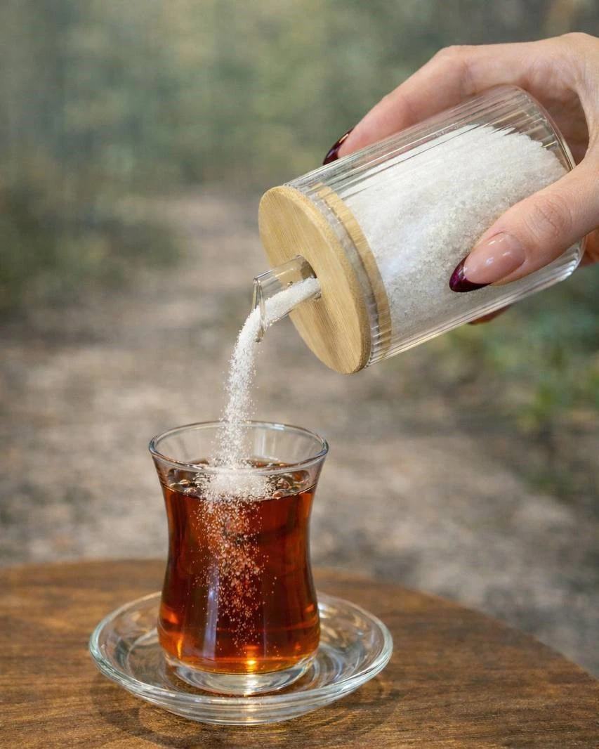 شکر پاش و ادویه پاش پیرکس درب بامبو - فروشگاه هپسی وار