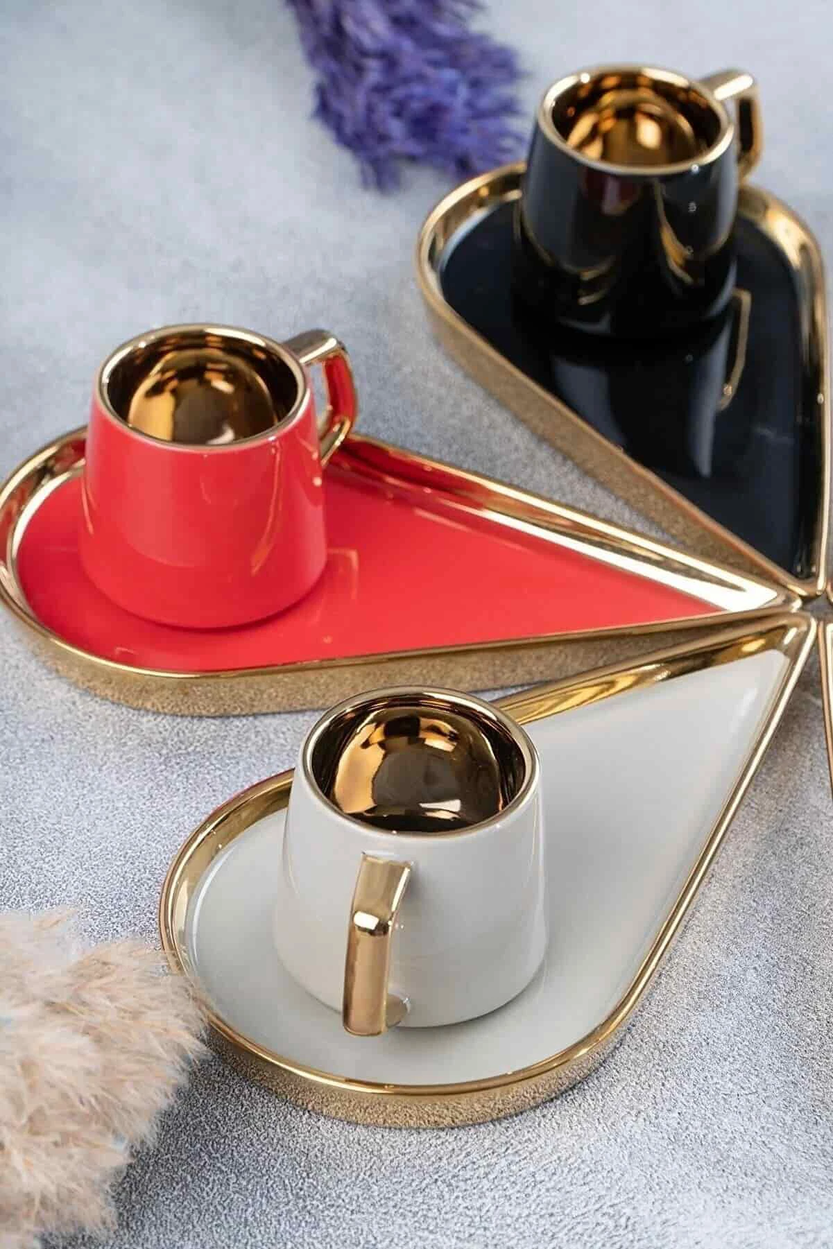 سرویس قهوه خوری 6 نفره ترک Loverica آجار acar - فروشگاه هپسی وار