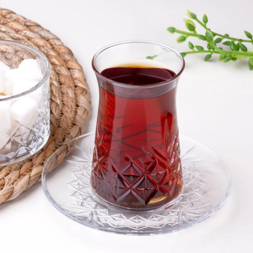 استکان و نعلبکی تایملس پاشاباغچه بسته 6 تایی 96991 timeless - فروشگاه هپسی وار