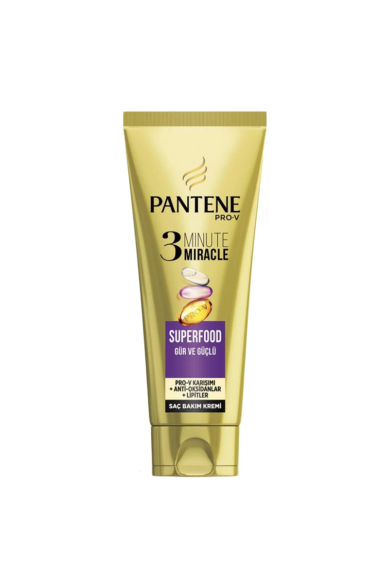 ماسک مو پنتن Pantene مدل Super food مناسب موهای آسیب دیده حجم 200 میل - فروشگاه هپسی وار
