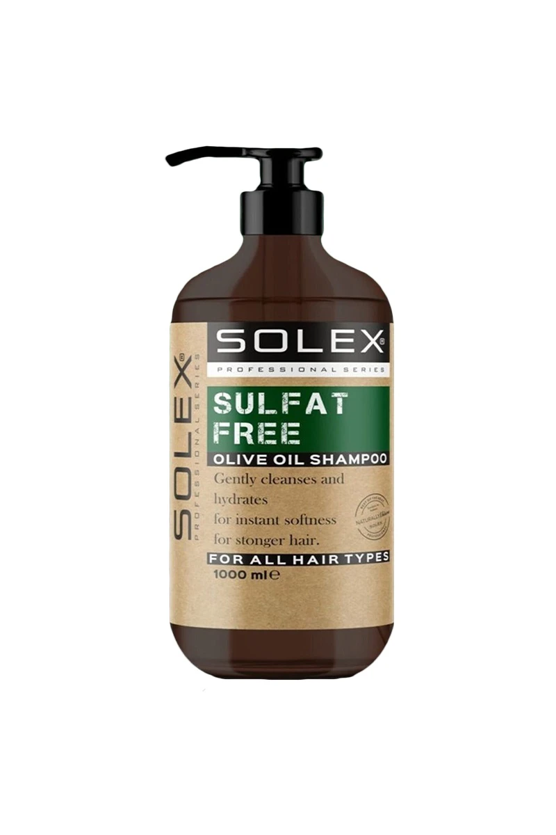 شامپو سولکس Solex بدون سولفات مدل Olive Oil حجم 1000 میل - فروشگاه هپسی وار