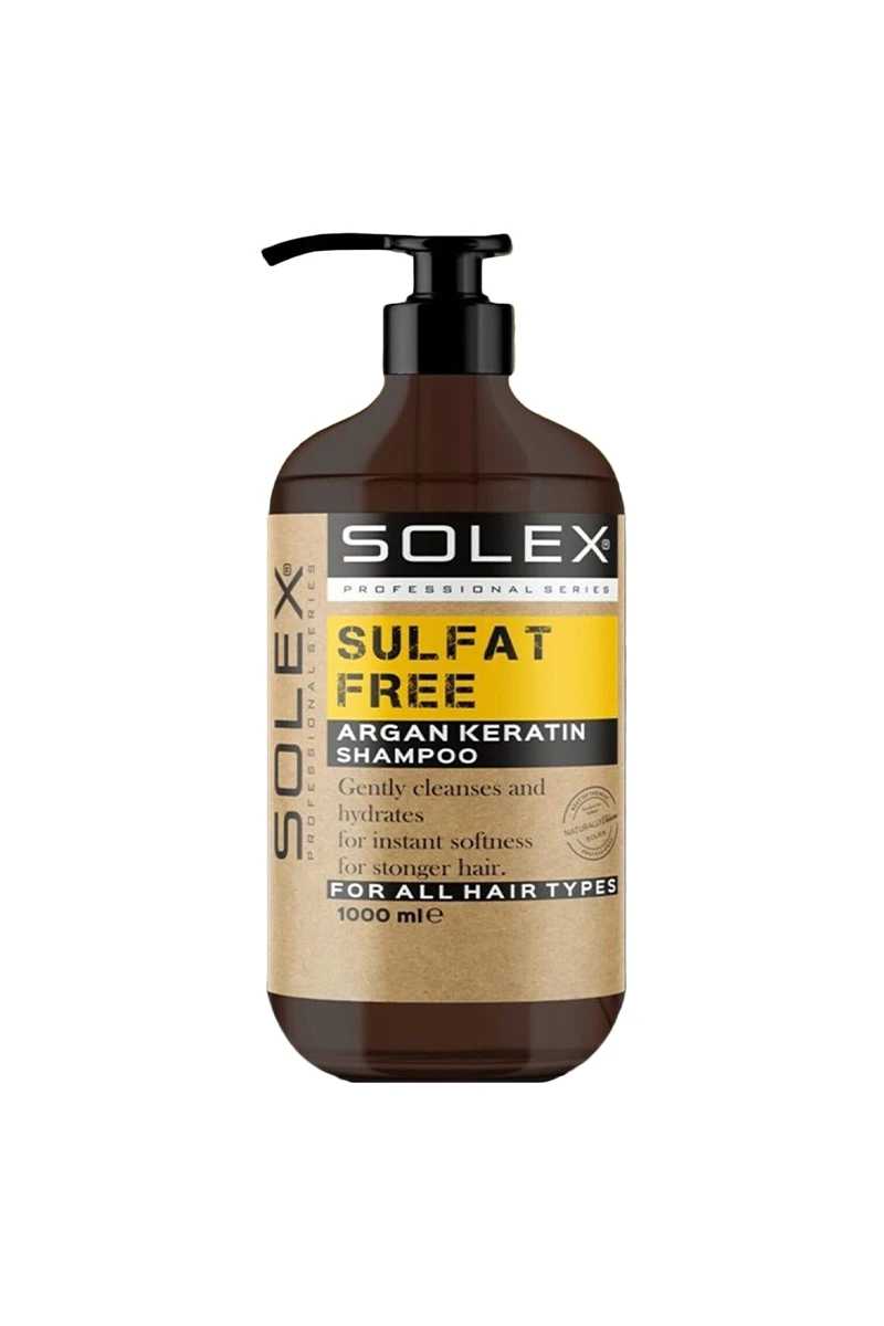 شامپو سولکس Solex بدون سولفات مدل Argan Keratin حجم 1000 میل - فروشگاه هپسی وار