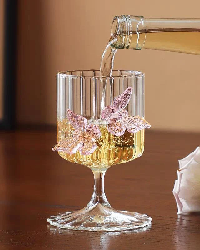 گیلاس پیرکس فانتزی پروانه ای - فروشگاه هپسی وار