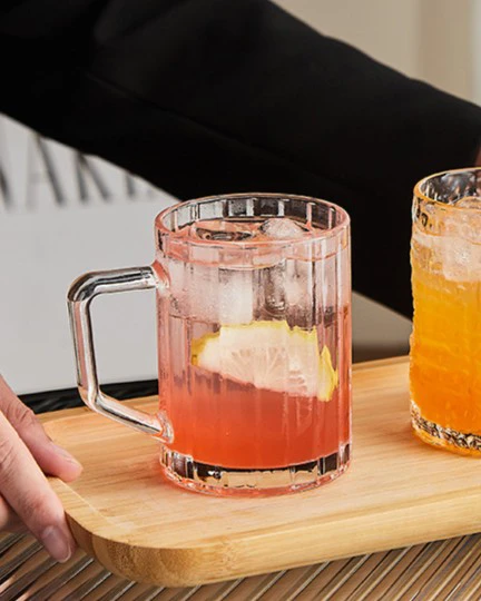 لیوان دسته دار مدل مولین دلی گلس deli glass - فروشگاه هپسی وار