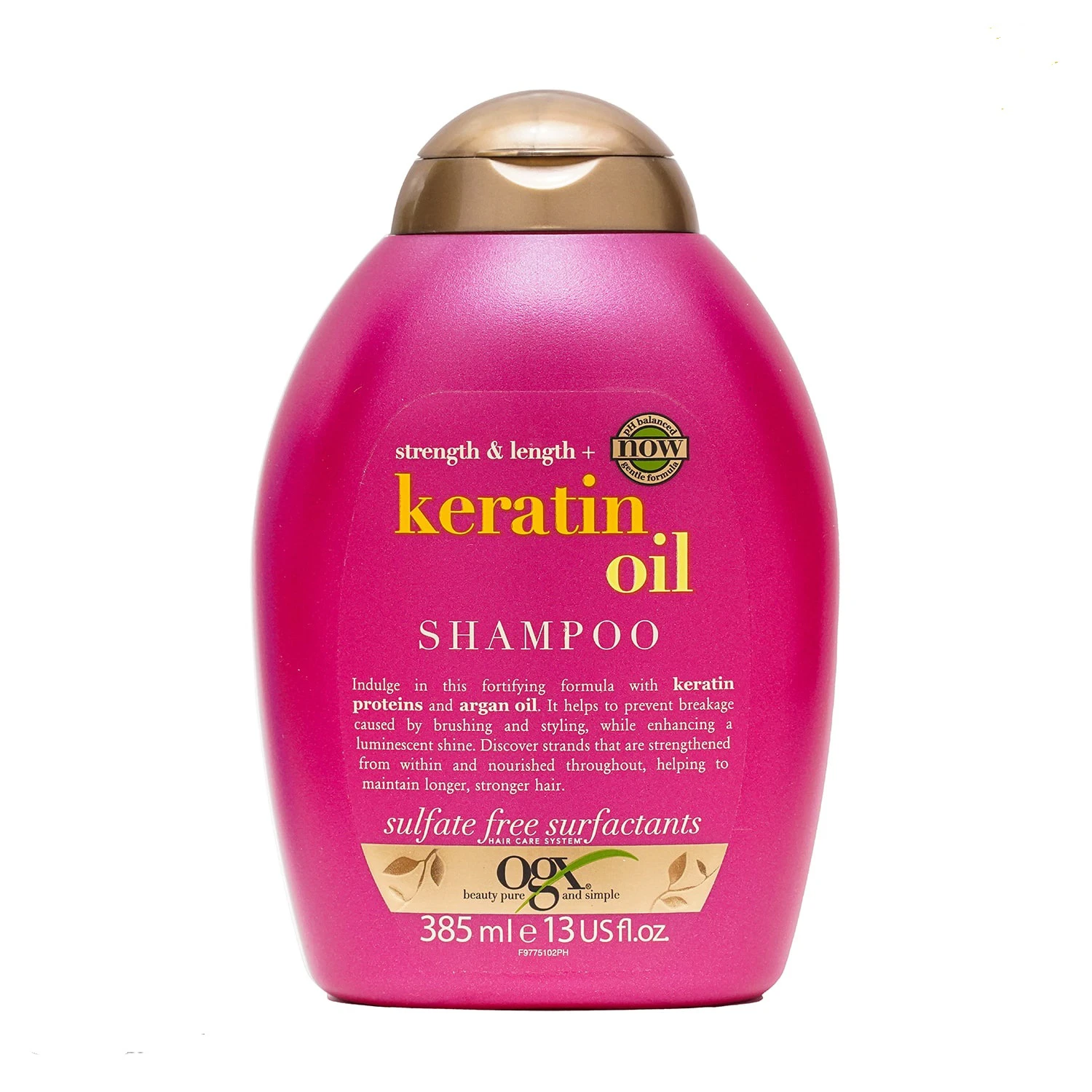 شامپو او جی ایکس OGX مدل anti breakage + keratin oil shampoo حجم 385 میل | ارس رخ