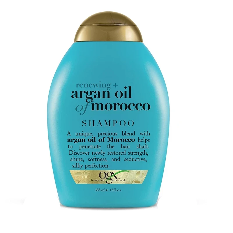 شامپو او جی ایکس OGX آرگان و ترمیم کننده مدل Renewing + Argan oil morocco shampoo حجم 385 میل | ارس رخ
