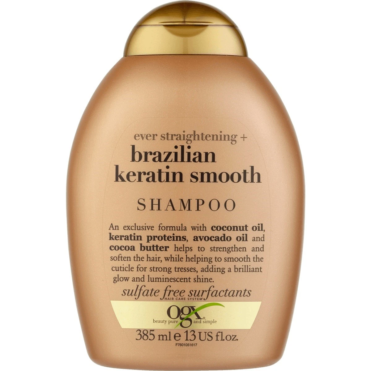 شامپو او جی ایکس OGX مدل brazilian + keratin smooth shampoo حجم 385 میل | ارس رخ