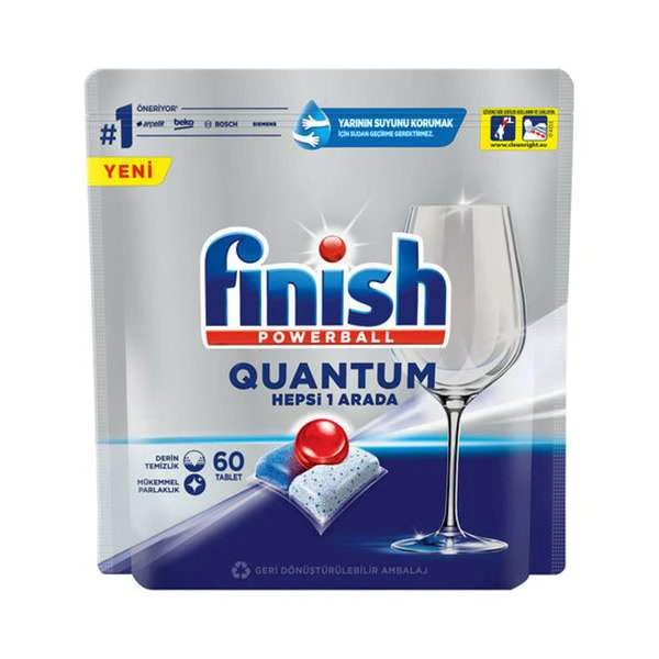 قرص ظرفشویی فینیش Finish مدل Quantom بسته 60 عددی | ارس رخ