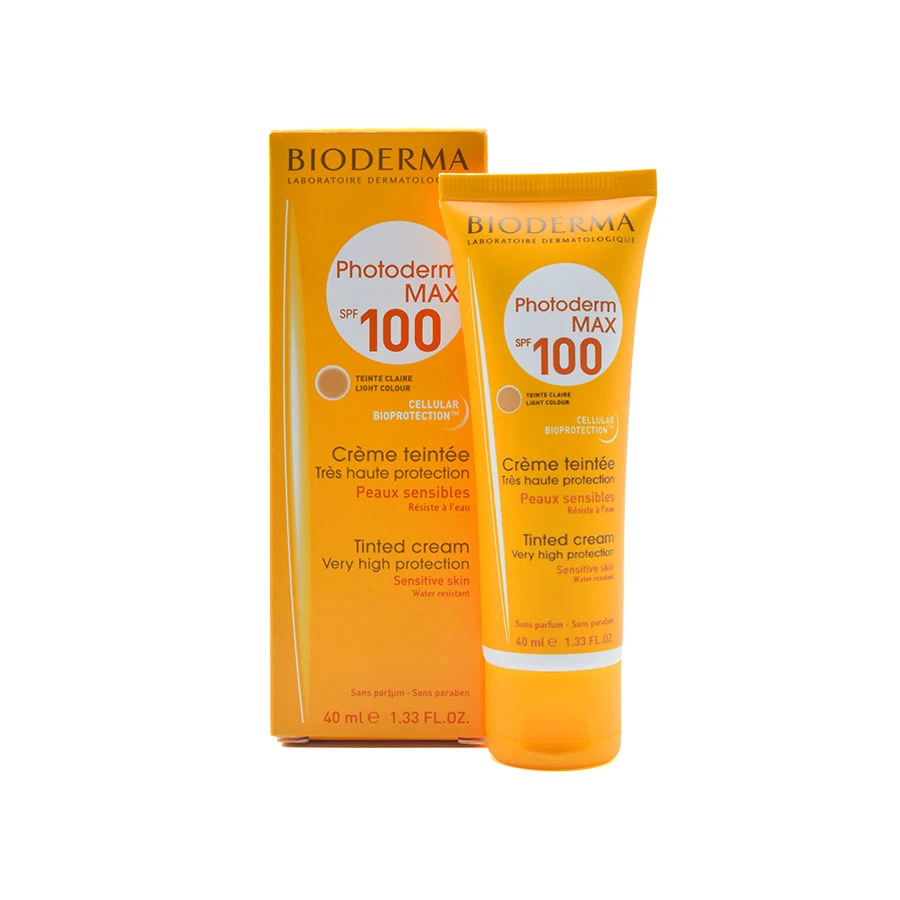 کرم ضد افتاب رنگی بایودرما مکس مدل bioderma sunscreen cream spf 100 حجم 40 میل | ارس رخ