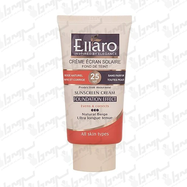کرم ضد افتاب اصل الارو رنگی مدل Ellaro sunscreen cream spf 30 حجم 40 میل | ارس رخ