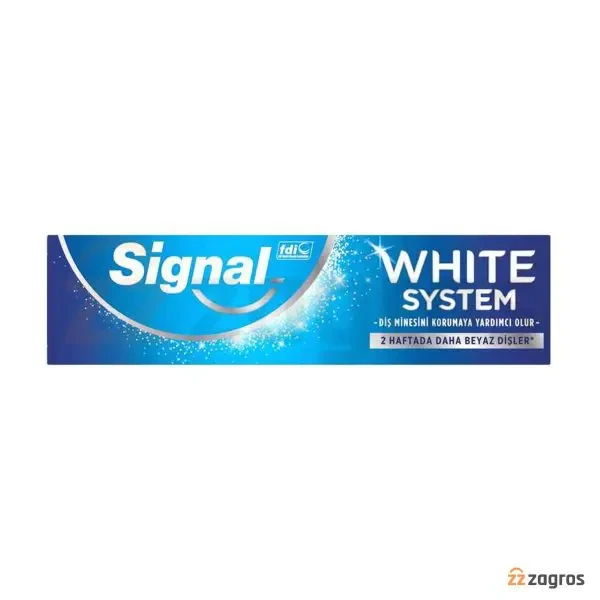 خمیر دندان سفید کننده سیگنال Signal مدل White system حجم 75 میل | ارس رخ