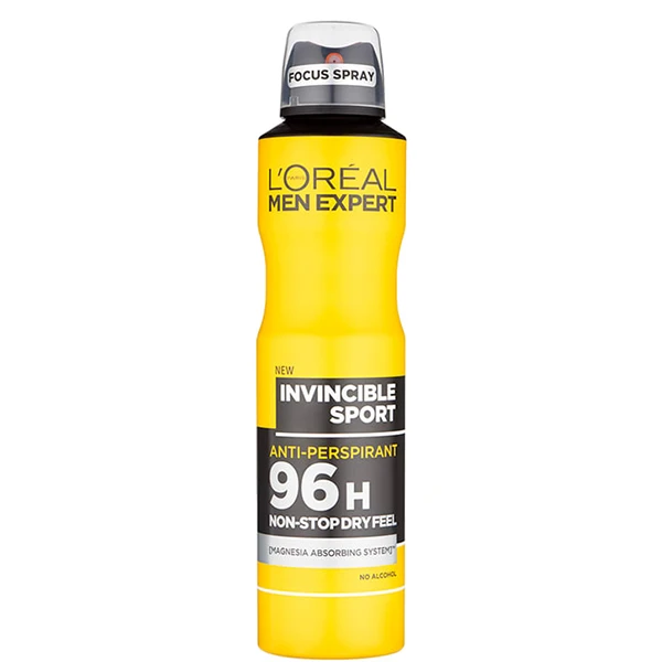 اسپری ضد تعریق لورال مدل loReal invincible sport 96h حجم 250 میل | ارس رخ