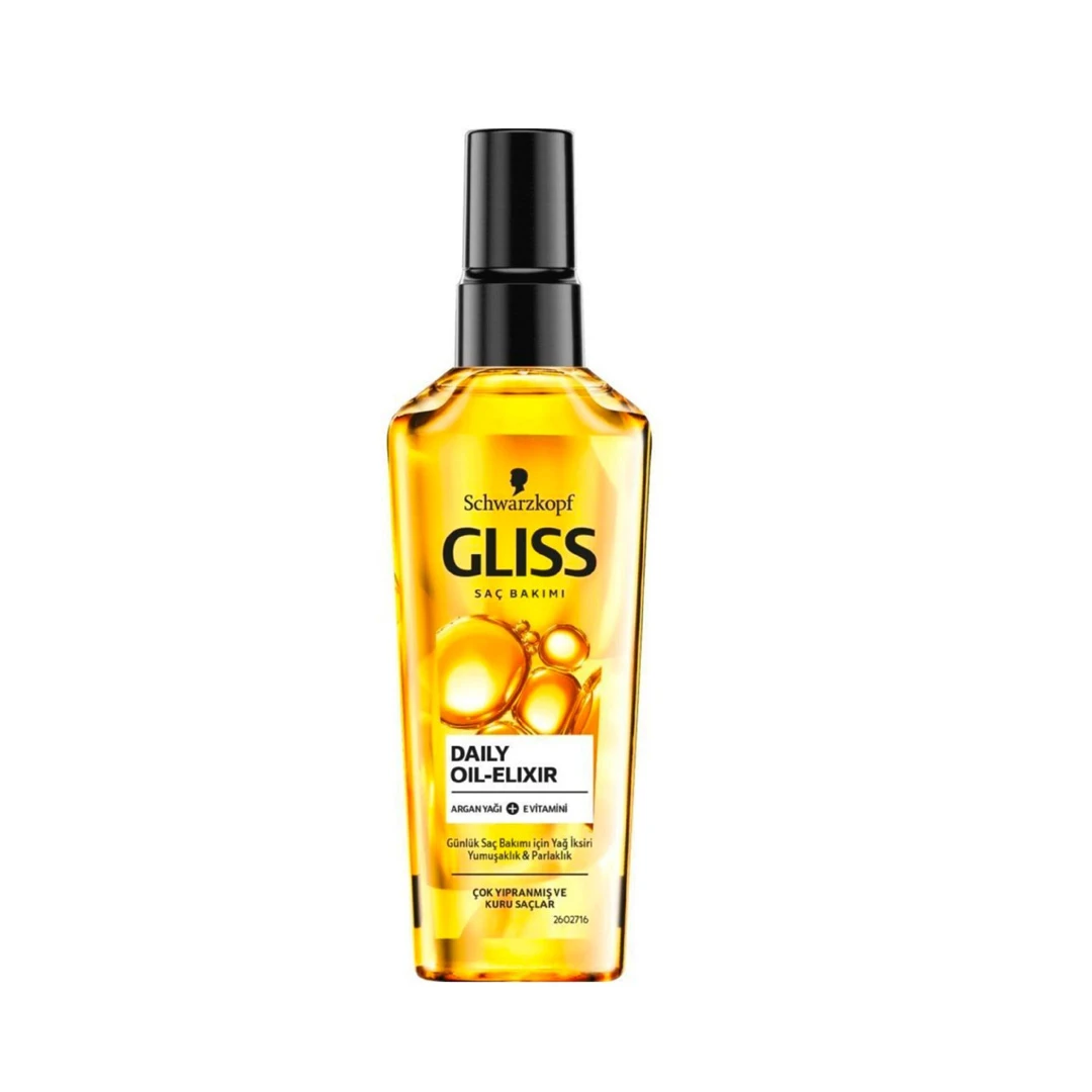 روغن آرگان گلیس مدل Gliss sac bakimi daily oil elixir argan yagi حجم 75 میل | ارس رخ