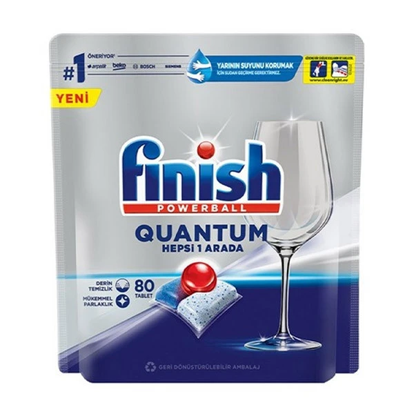 قرص ظرفشویی فینیش Finish مدل Quantum hepsi 1 arada بسته 80 عددی | ارس رخ