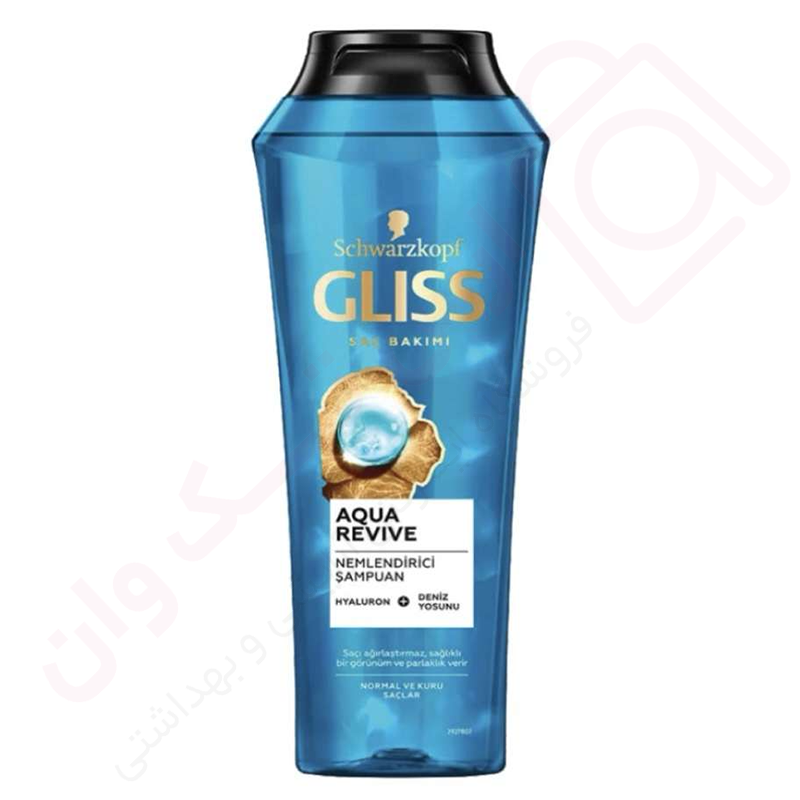 شامپو گلیس مدل Aqua Revive برای موهای خشک حجم 400 میل - ارس تک وان