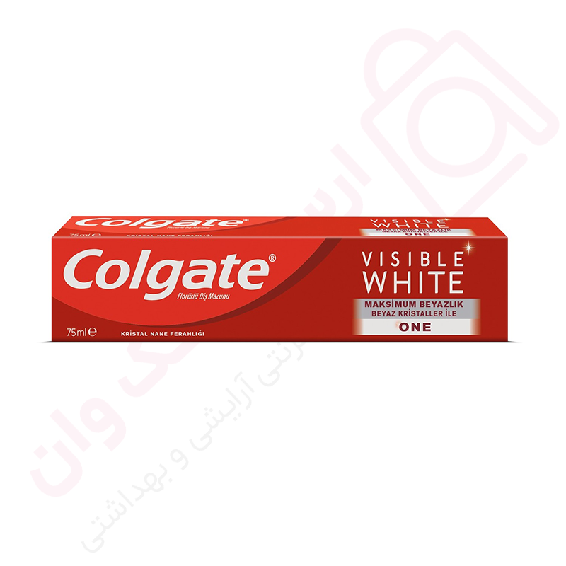 خمیردندان سفید کننده کلگیت مدل Visible White حجم 75 میل - ارس تک وان