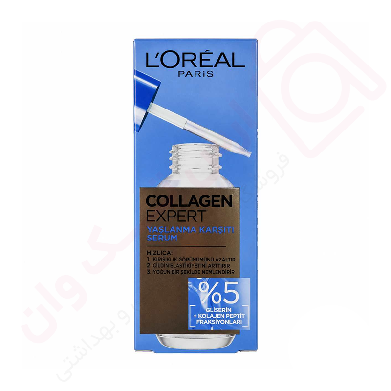 سرم ضد چروک لورال مدل Collagen Expert حجم 30 میل - ارس تک وان