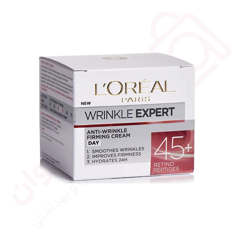 کرم آبرسان ضد چروک بالای 45+ مدل Retino Peptides لورال حجم 50 میل - ارس تک وان