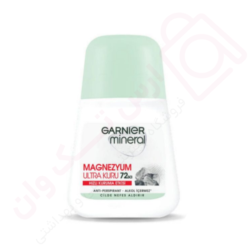 مام رولی ضد تعریق گارنیر مدل MAGNEZYUM ULTRA KURU حجم 50 میل - ارس تک وان