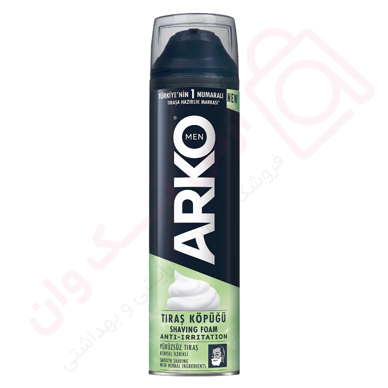فوم اصلاح آرکو مدل Anti Irritation حجم 200 میل - ارس تک وان