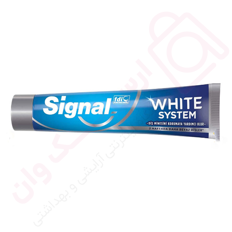 خمیردندان سیگنال مدل white system آبی حجم 75 میل - ارس تک وان