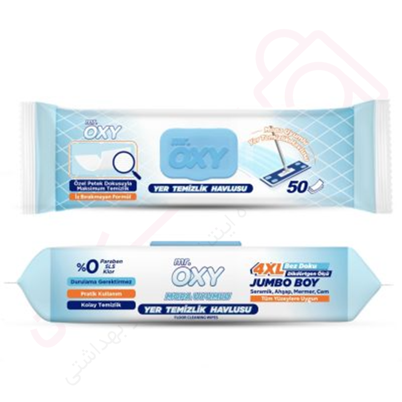 دستمال مرطوب مخصوص تی مستر اوکسی بسته 50 عددی - ارس تک وان