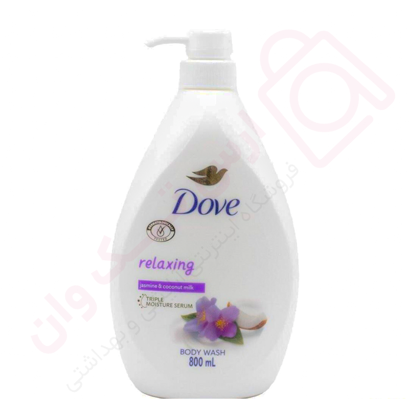 شامپو بدن داو مدل Relaxing رایحه یاس و شیر نارگیل حجم 800 میل - ارس تک وان