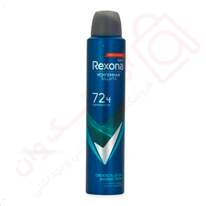 اسپری ضد تعریق مردانه رکسونا مدل Shower Fresh روسی حجم 200 میل - ارس تک وان