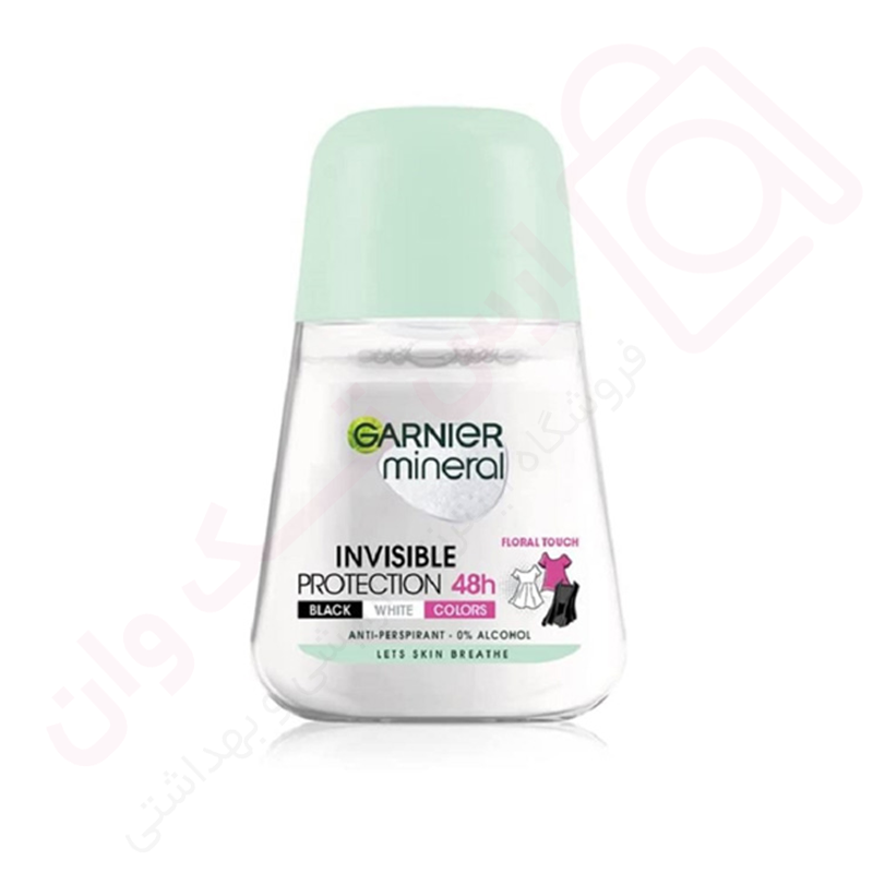 مام رولی ضد تعریق گارنیر مدل Mineral Invisible حجم 50 میل - ارس تک وان