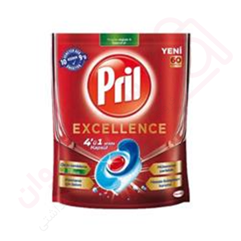 قرص ماشین ظرفشویی پریل مدل EXCELLENCE بسته 60 عددی - ارس تک وان