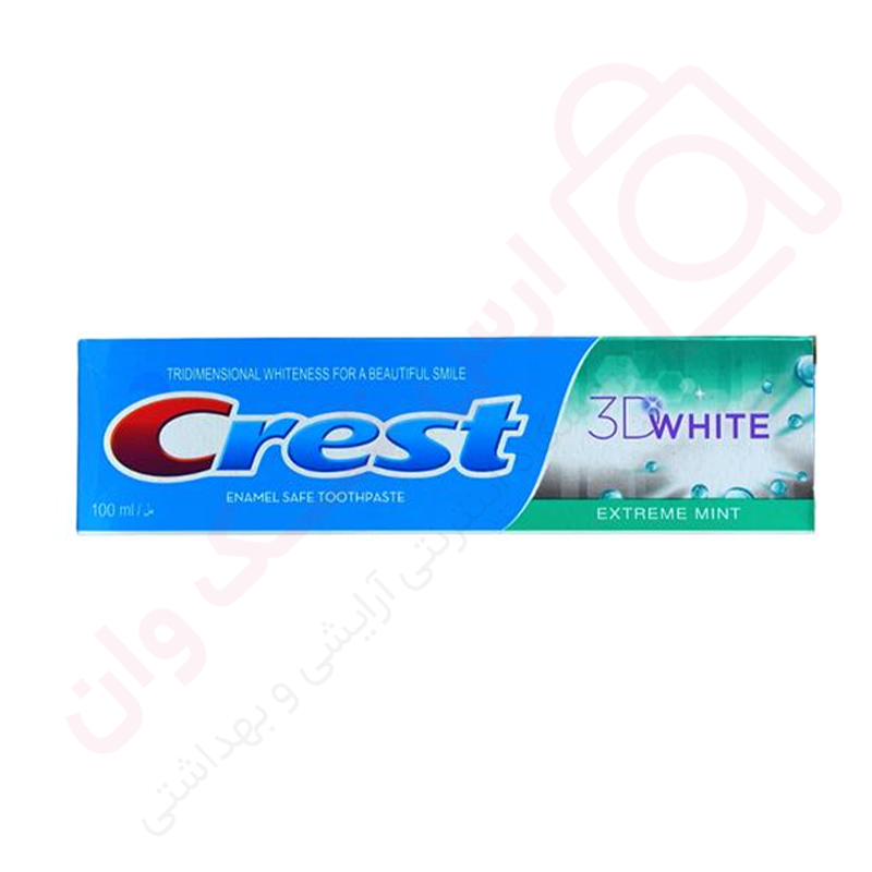 خمیردندان کرست مدل 3D White حجم 100 میل - ارس تک وان